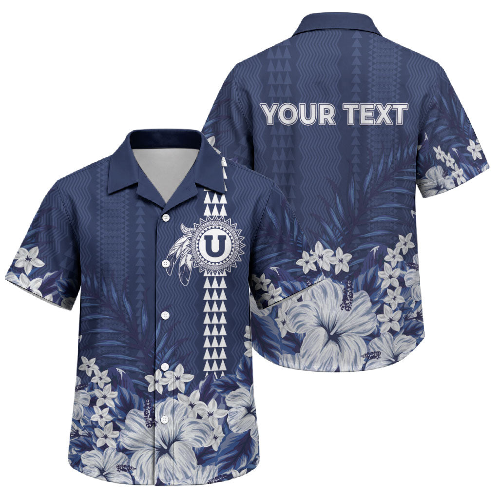 Personalized Utah State Family Matching Long Sleeve Bodycon Dress and Hawaiian Shirt Polynesian Style LT05 Son's Shirt Blue - Polynesian Pride