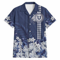 Personalized Utah State Hawaiian Shirt Polynesian Style LT05 Blue - Polynesian Pride