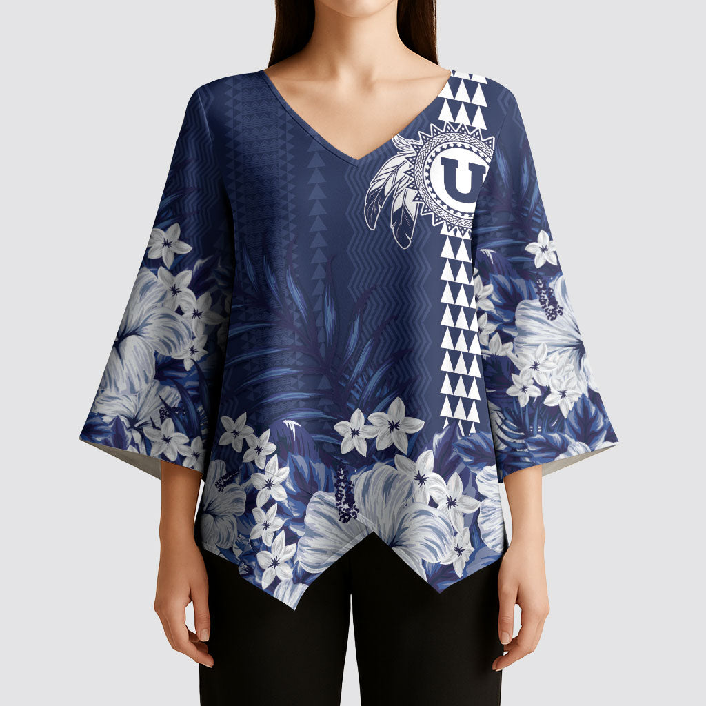 Personalized Utah State Kimono Sleeve Blouse Polynesian Style LT05 - Polynesian Pride