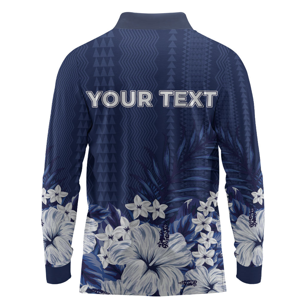 Personalized Utah State Long Sleeve Polo Shirt Polynesian Style LT05 - Polynesian Pride