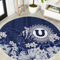 Utah State Round Carpet Polynesian Style LT05 Blue - Polynesian Pride