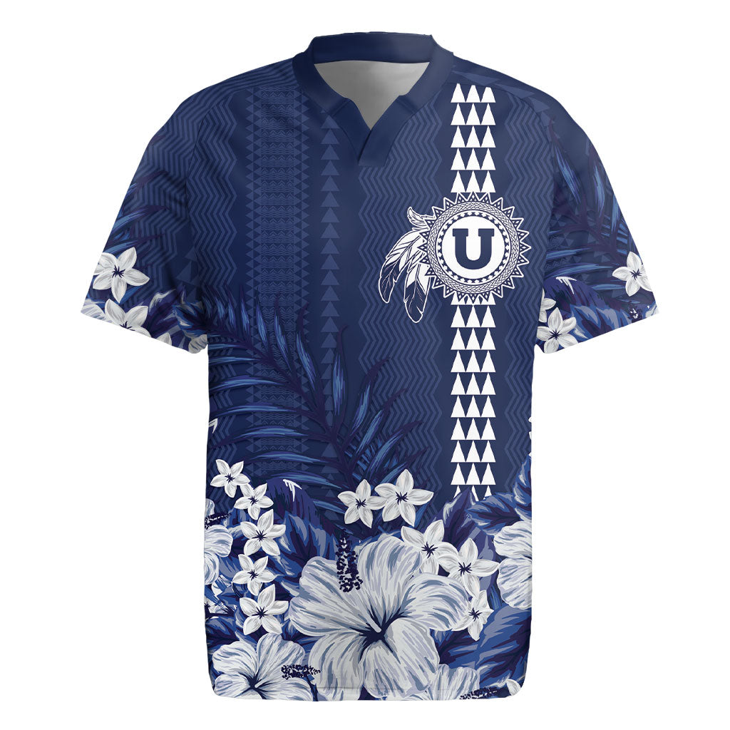 Personalized Utah State Rugby Jersey Polynesian Style LT05 Blue - Polynesian Pride