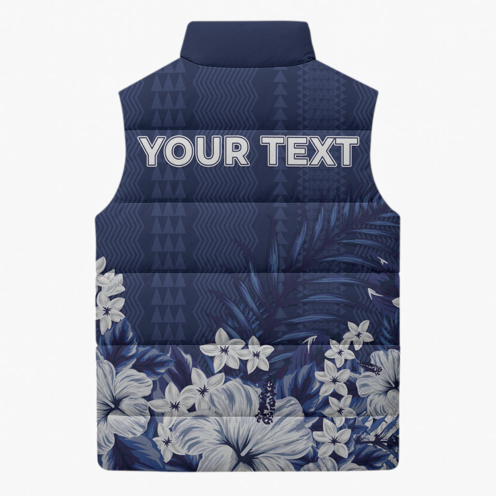 Personalized Utah State Sleeveless Puffer Jacket Polynesian Style LT05 - Polynesian Pride