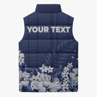 Personalized Utah State Sleeveless Puffer Jacket Polynesian Style LT05 - Polynesian Pride