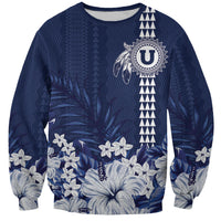 Personalized Utah State Sweatshirt Polynesian Style LT05 Unisex Blue - Polynesian Pride