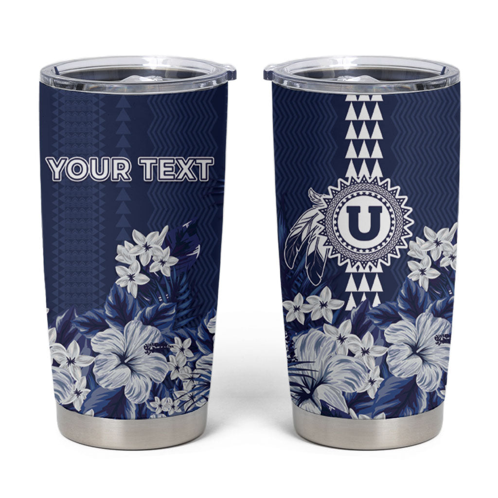 Personalized Utah State Tumbler Cup Polynesian Style LT05 Blue - Polynesian Pride