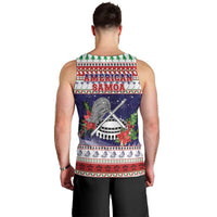 American Samoa Christmas Men Tank Top Poinsettia La Maunia Le Kilisimasi