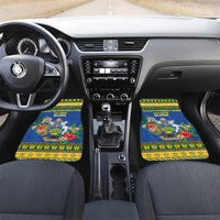 Solomon Islands Christmas Car Mats Coat Of Arms Merry Xmas