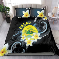 Palau United Nations Day Bedding Set Polynesian Curves Plumeria - Polynesian Pride