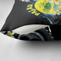 Palau United Nations Day Pillow Cover Polynesian Curves Plumeria - Polynesian Pride