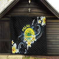 Palau United Nations Day Quilt Polynesian Curves Plumeria - Polynesian Pride