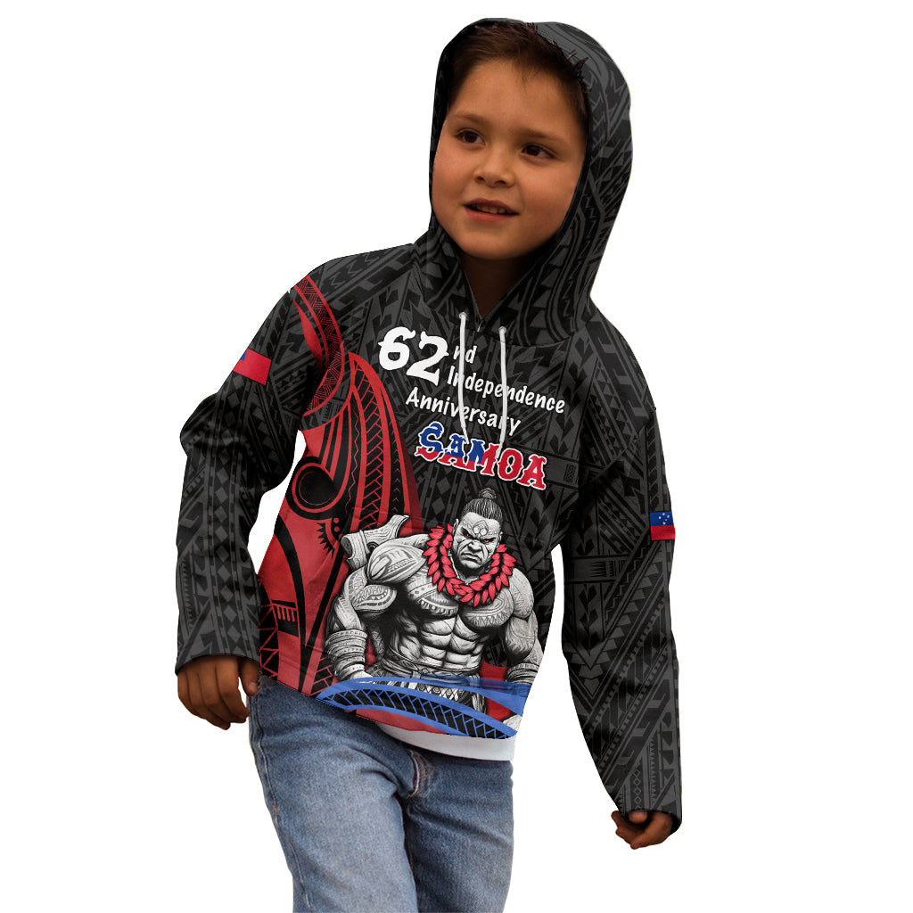 Samoa Independence Day Kid Hoodie Samoan Warriors Ula Fala LT05 - Polynesian Pride
