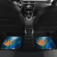 Personalised Kosrae Constitution Day Car Mats Humpback Whale Tropical Flowers LT05 - Polynesian Pride