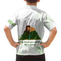Personalised I LAVA YOU Volcano Valentine Kid Hawaiian Shirt Polynesian Tribal Pattern LT05 - Polynesian Pride