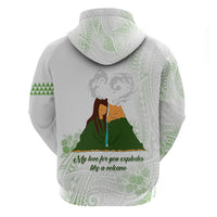 Personalised I LAVA YOU Volcano Valentine Zip Hoodie Polynesian Tribal Pattern LT05 - Polynesian Pride