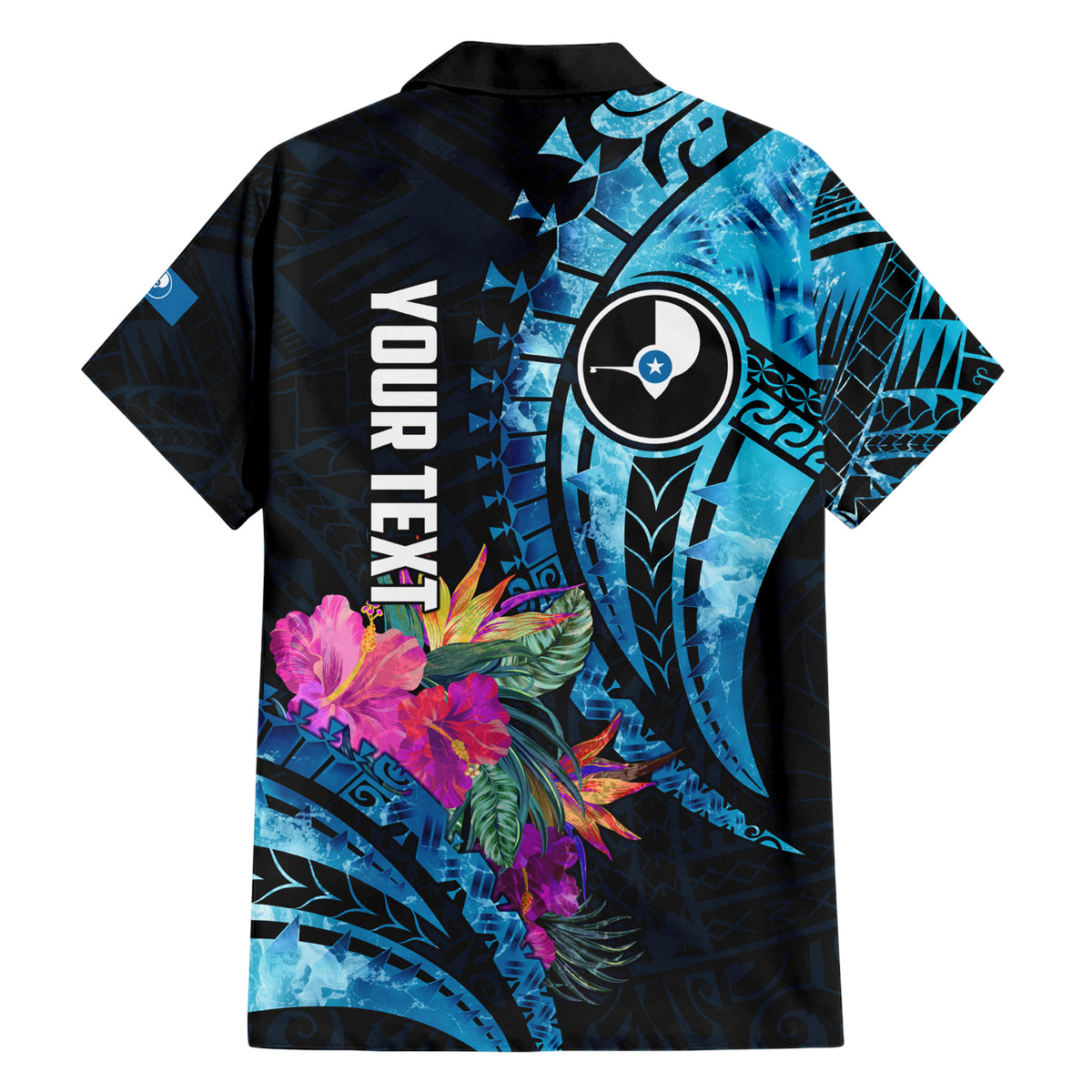 Personalised FSM Yap State Day Hawaiian Shirt Tropical Flowers Tribal Pattern LT05 - Polynesian Pride
