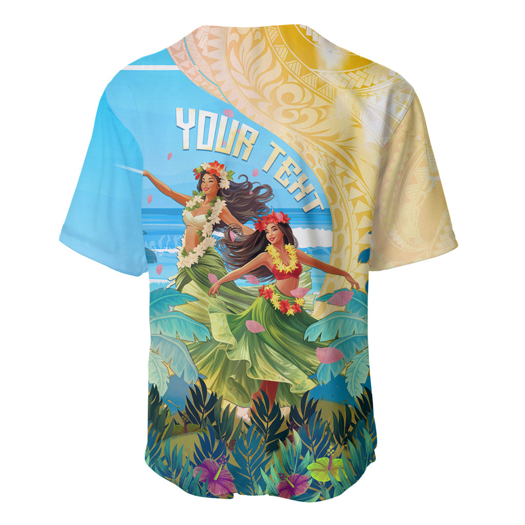 Personalised Hawaii Honolulu Festival Baseball Jersey Hula Girls Tropical Vibe LT05 - Polynesian Pride