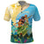Personalised Hawaii Honolulu Festival Polo Shirt Hula Girls Tropical Vibe LT05 Blue - Polynesian Pride