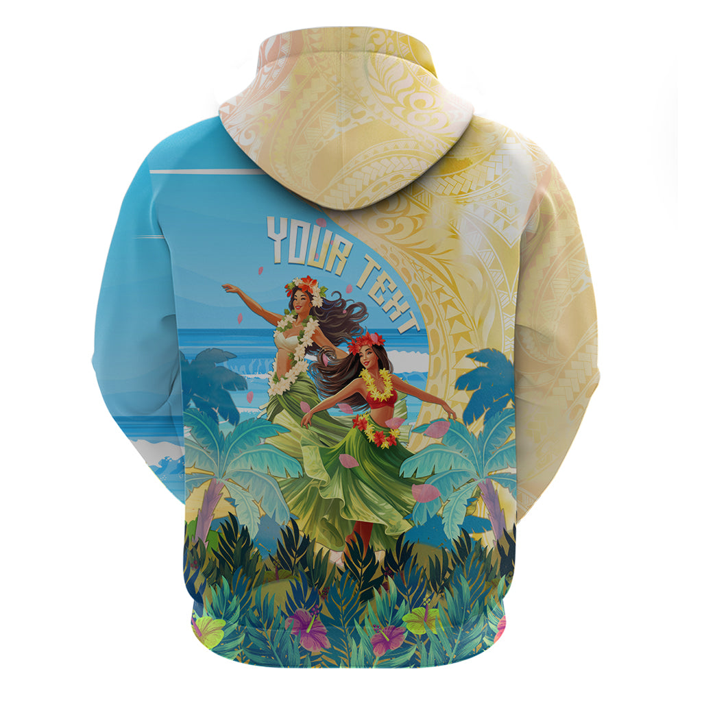 Personalised Hawaii Honolulu Festival Zip Hoodie Hula Girls Tropical Vibe LT05 - Polynesian Pride