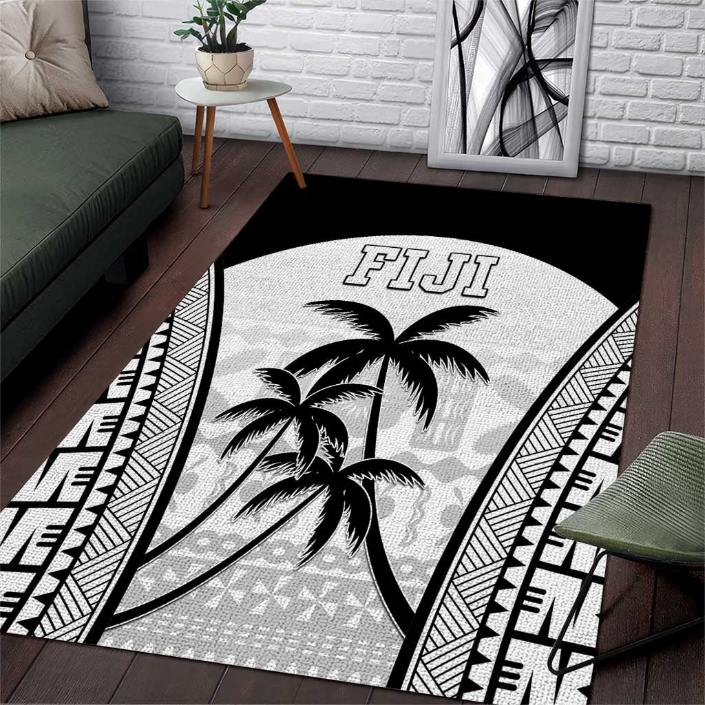 Fiji Tapa Football Area Rug Sporty Style