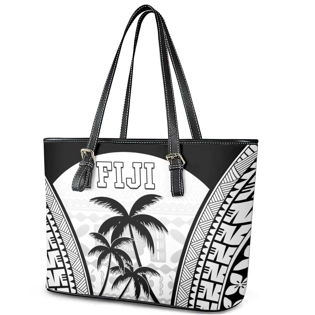 Fiji Tapa Football Leather Tote Bag Sporty Style
