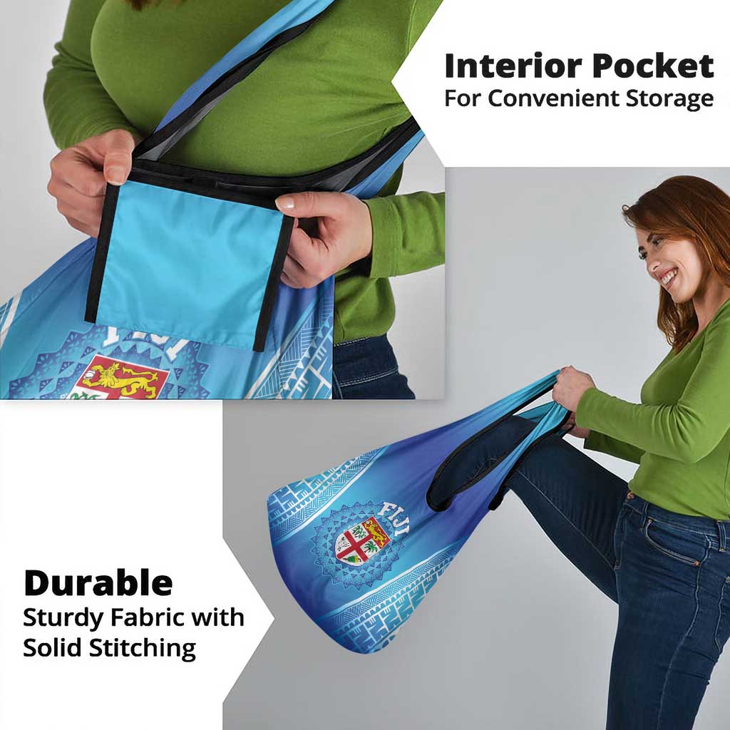 Fiji Football Grocery Bag Fijian Tapa Pattern