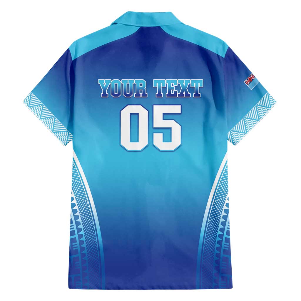 Custom Fiji Football Hawaiian Shirt Fijian Tapa Pattern