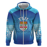 Custom Fiji Football Hoodie Fijian Tapa Pattern