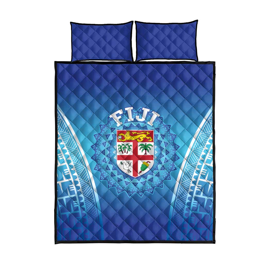 Fiji Football Quilt Bed Set Fijian Tapa Pattern