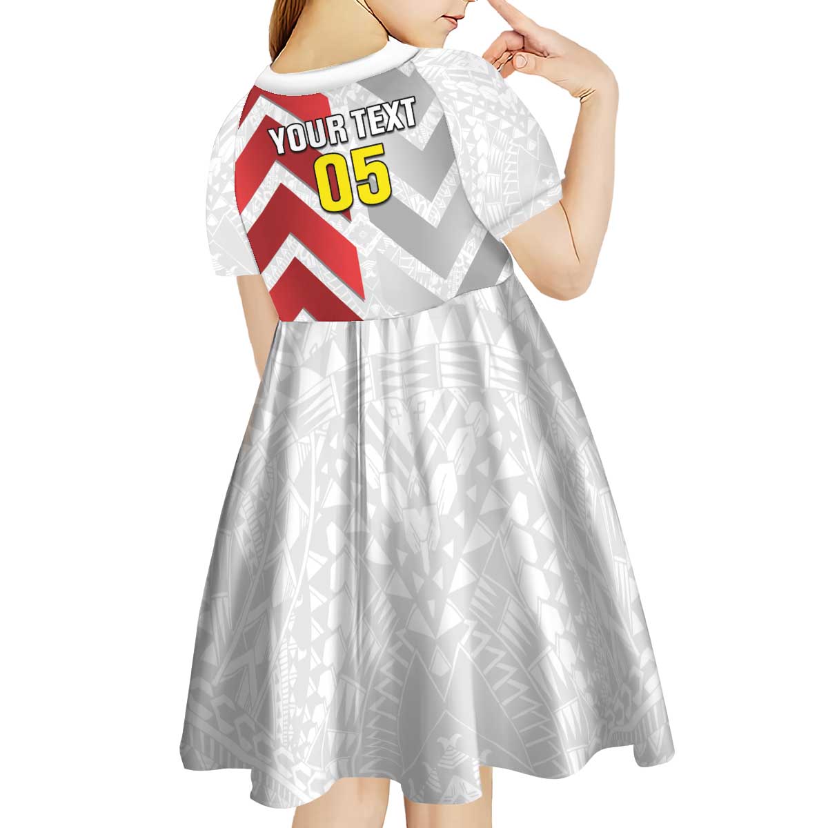 Custom New Caledonia Football Kid Short Sleeve Dress Unique Style