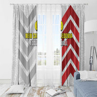 New Caledonia Football Window Curtain Unique Style