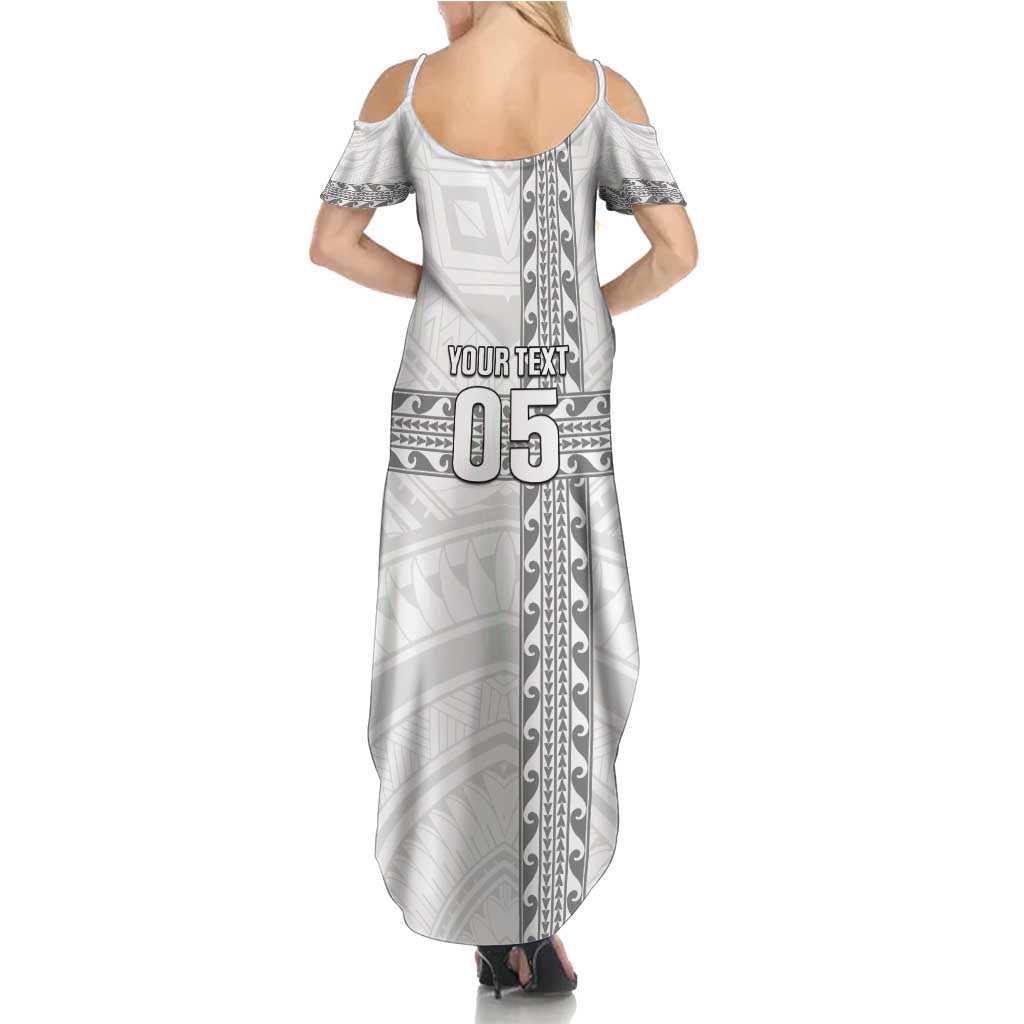 Custom New Caledonia Football Summer Maxi Dress Go The Kagus
