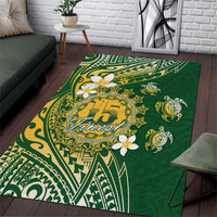 Cook Islands 15 Finest Area Rug Plumeria Polynesian Turtle