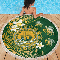 Cook Islands 15 Finest Beach Blanket Plumeria Polynesian Turtle