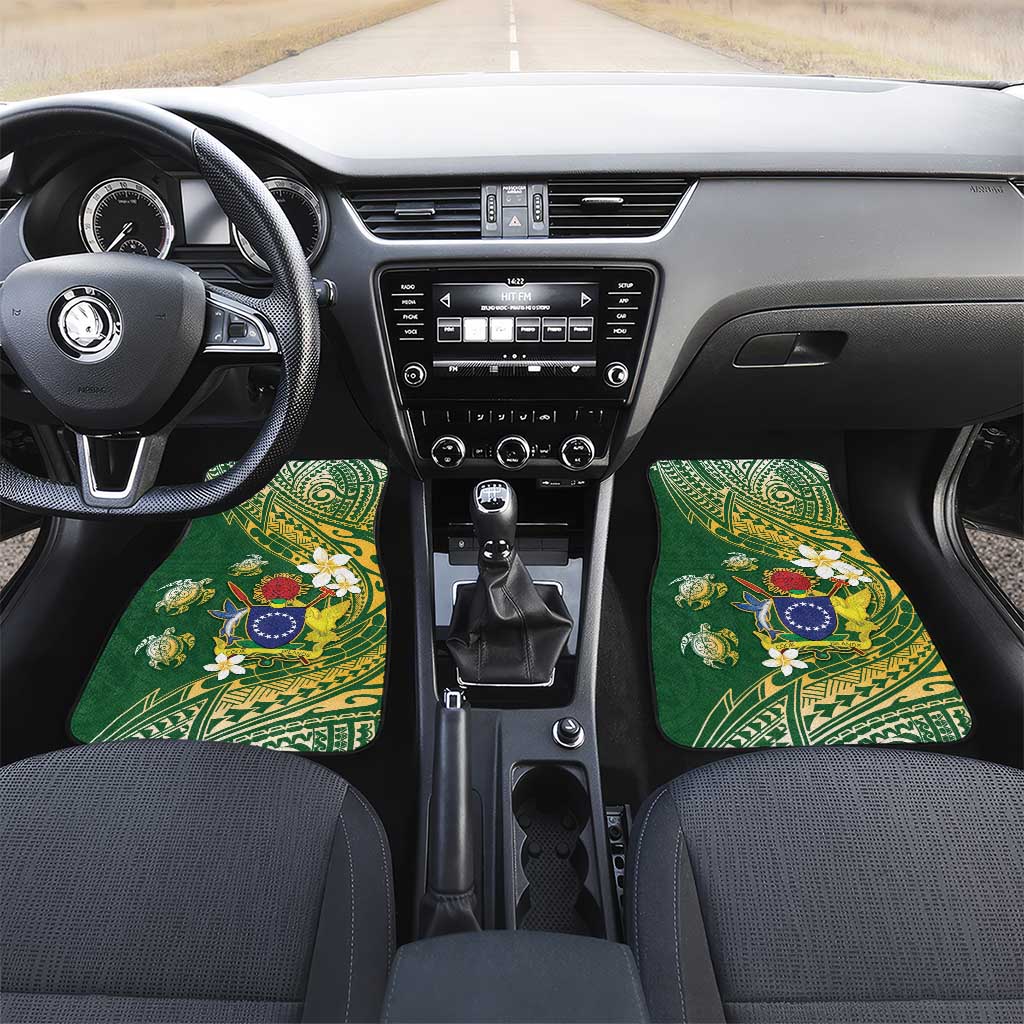Cook Islands 15 Finest Car Mats Plumeria Polynesian Turtle