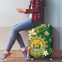 Cook Islands 15 Finest Luggage Cover Plumeria Polynesian Turtle
