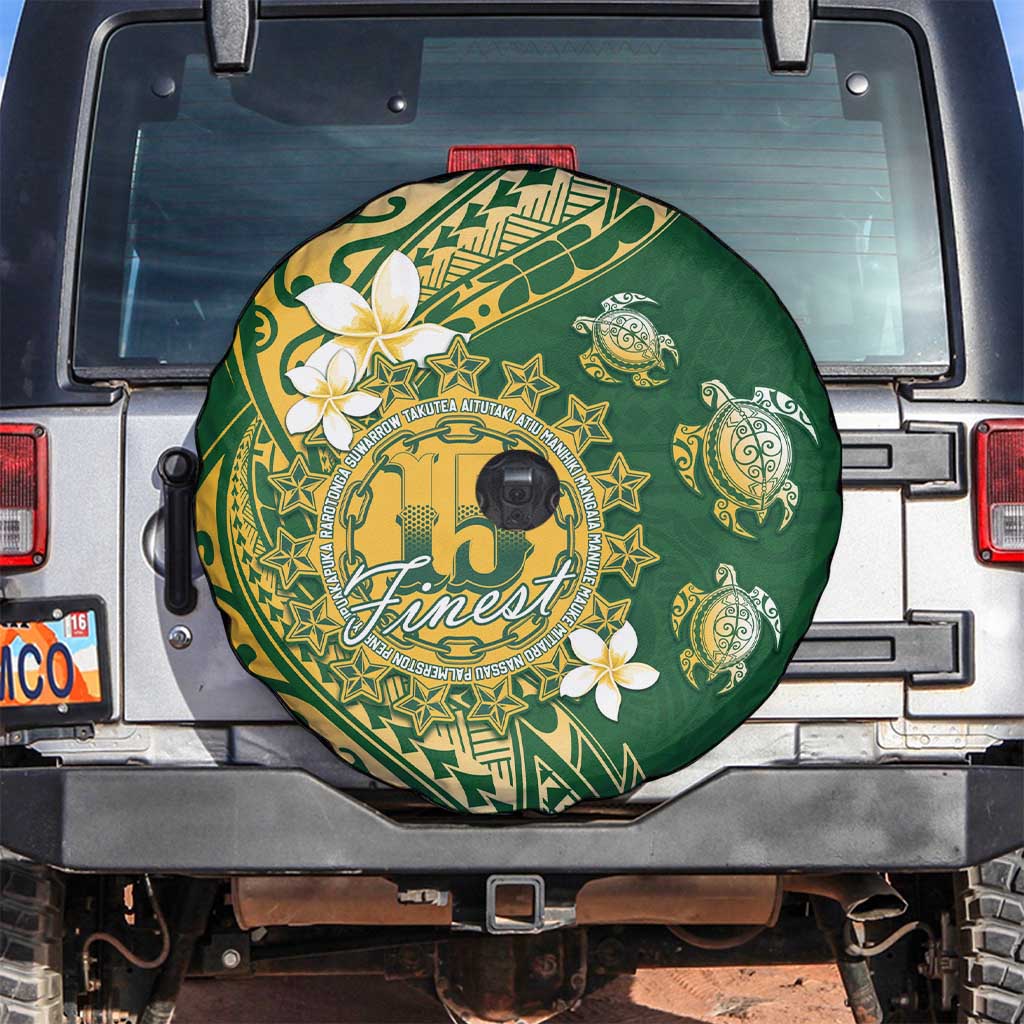 Cook Islands 15 Finest Spare Tire Cover Plumeria Polynesian Turtle