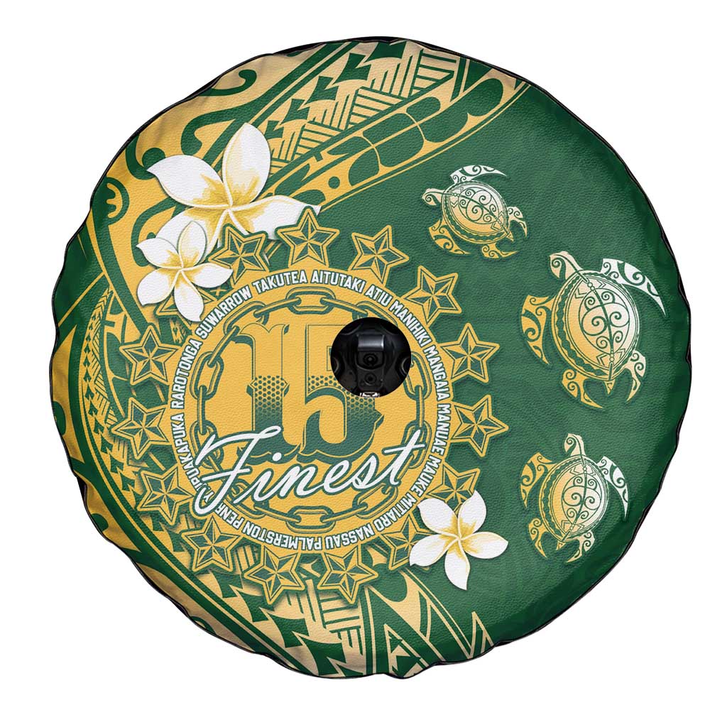 Cook Islands 15 Finest Spare Tire Cover Plumeria Polynesian Turtle