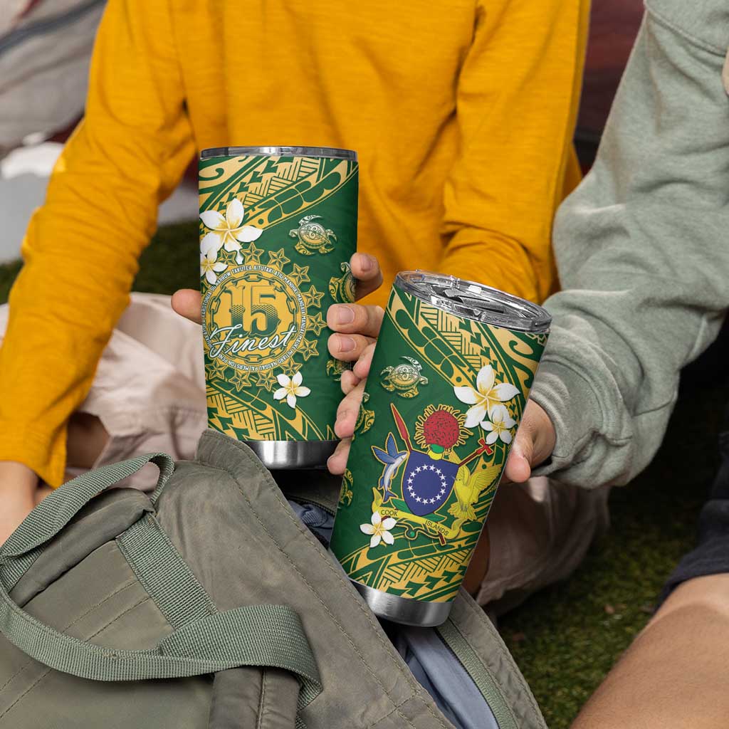 Cook Islands 15 Finest Tumbler Cup Plumeria Polynesian Turtle