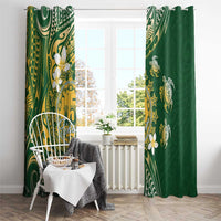 Cook Islands 15 Finest Window Curtain Plumeria Polynesian Turtle