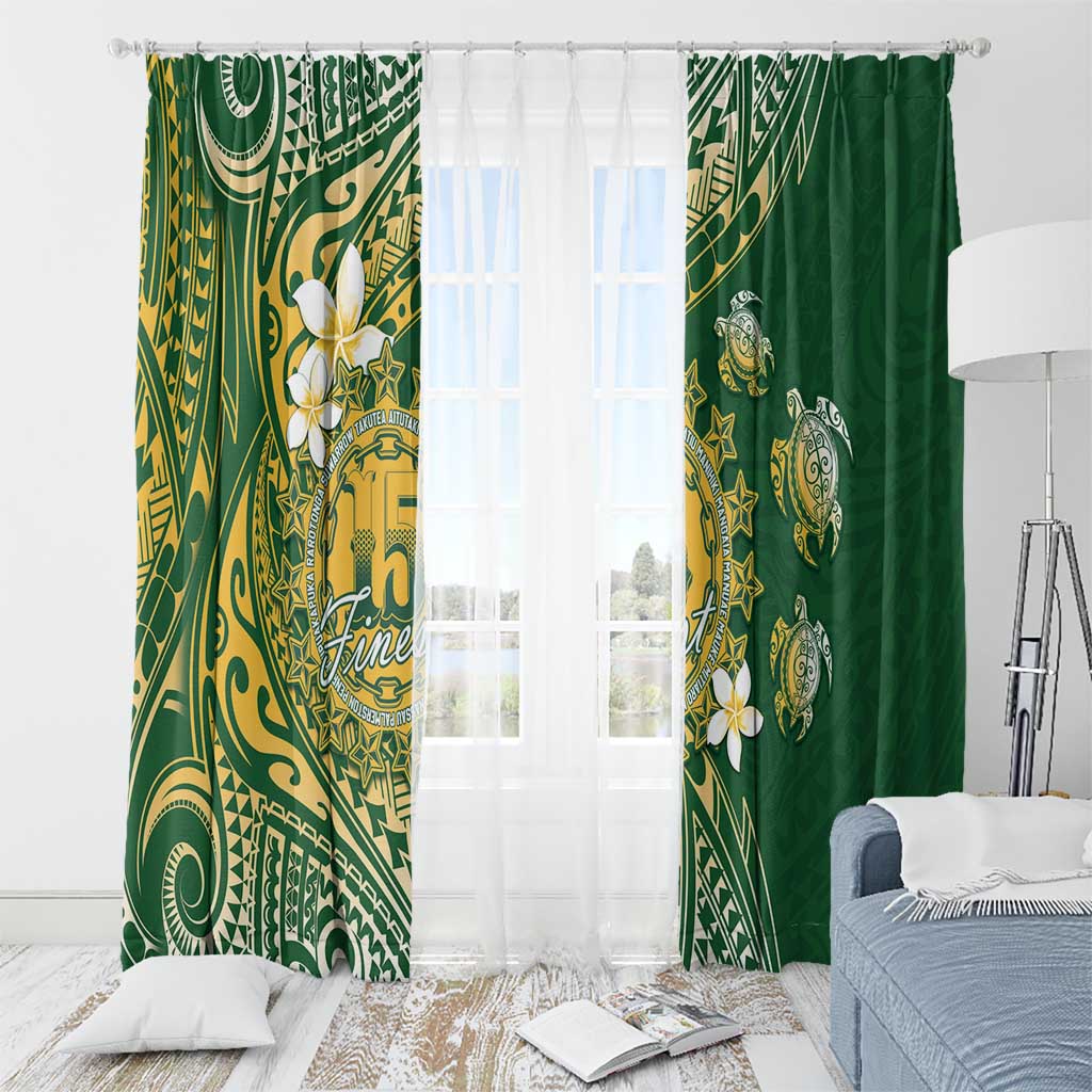 Cook Islands 15 Finest Window Curtain Plumeria Polynesian Turtle