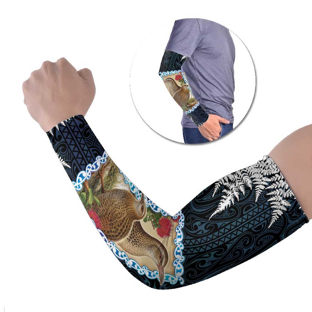 New Zealand Weka Arm Sleeves Maori Hen Koru Pattern - Polynesian Pride