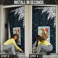 New Zealand Weka Door Cover Maori Hen Koru Pattern - Polynesian Pride