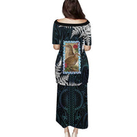 New Zealand Weka Family Matching Puletasi and Hawaiian Shirt Maori Hen Koru Pattern