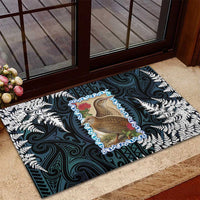 New Zealand Weka Rubber Doormat Maori Hen Koru Pattern - Polynesian Pride