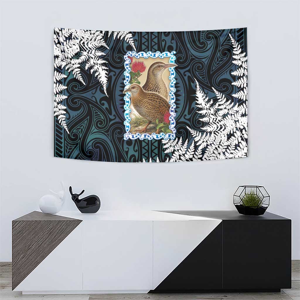 New Zealand Weka Tapestry Maori Hen Koru Pattern LT05 - Polynesian Pride