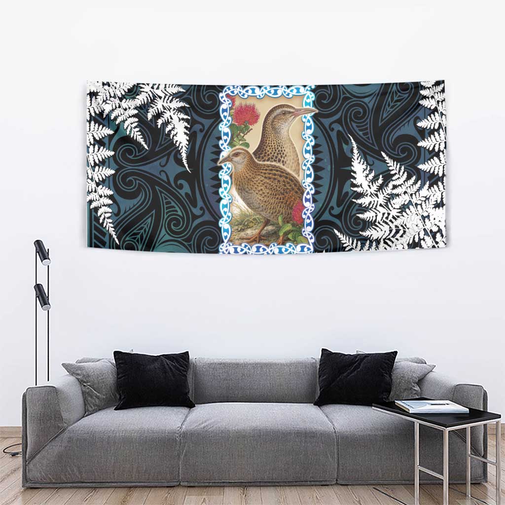 New Zealand Weka Tapestry Maori Hen Koru Pattern LT05 - Polynesian Pride