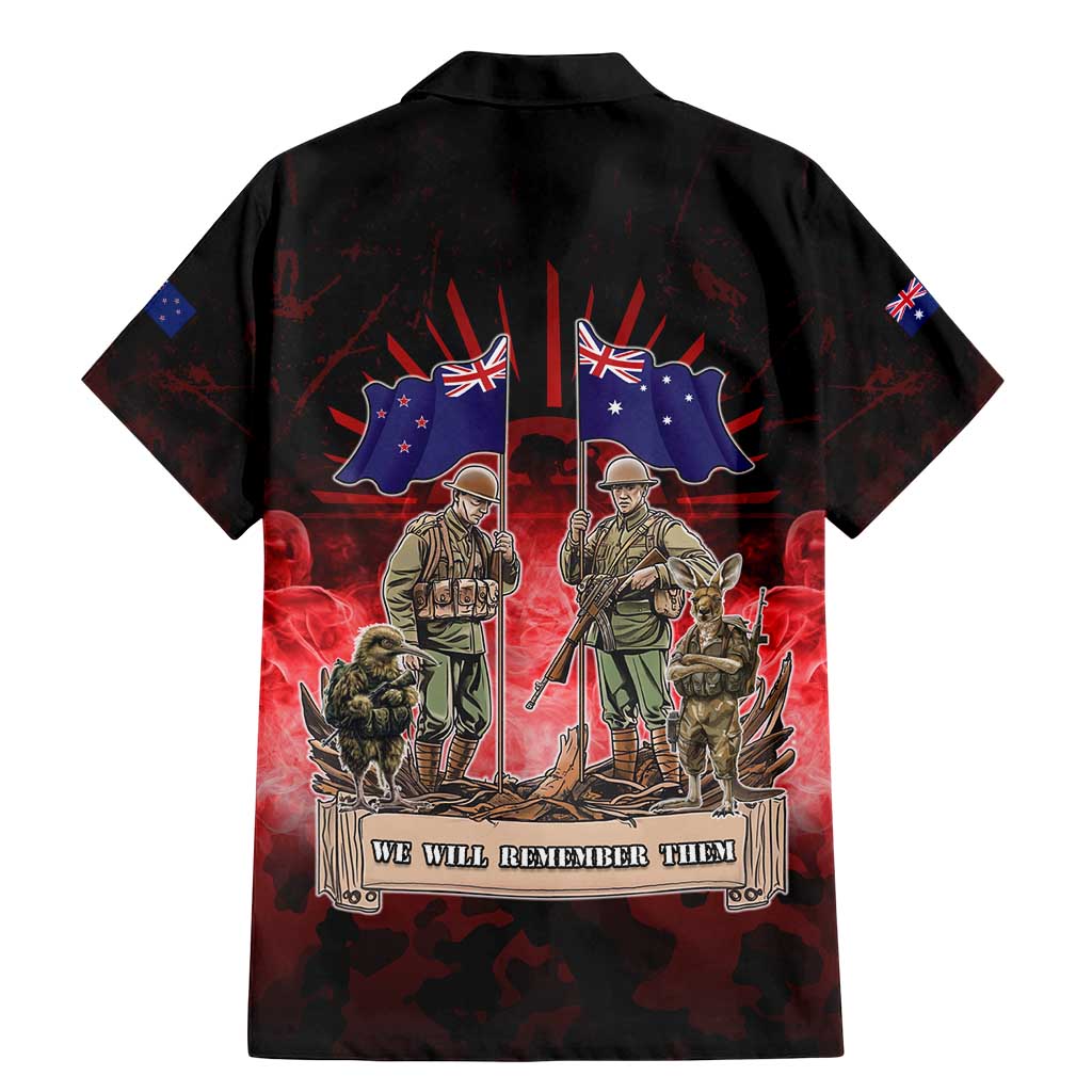 Australia And New Zealand ANZAC Day Family Matching Mermaid Dress and Hawaiian Shirt Soldiers Lest We Forget