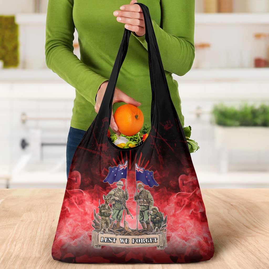 Australia And New Zealand ANZAC Day Grocery Bag Soldiers Lest We Forget LT05 - Polynesian Pride
