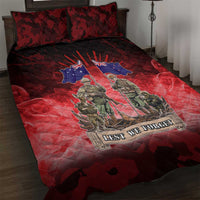 Australia And New Zealand ANZAC Day Quilt Bed Set Soldiers Lest We Forget